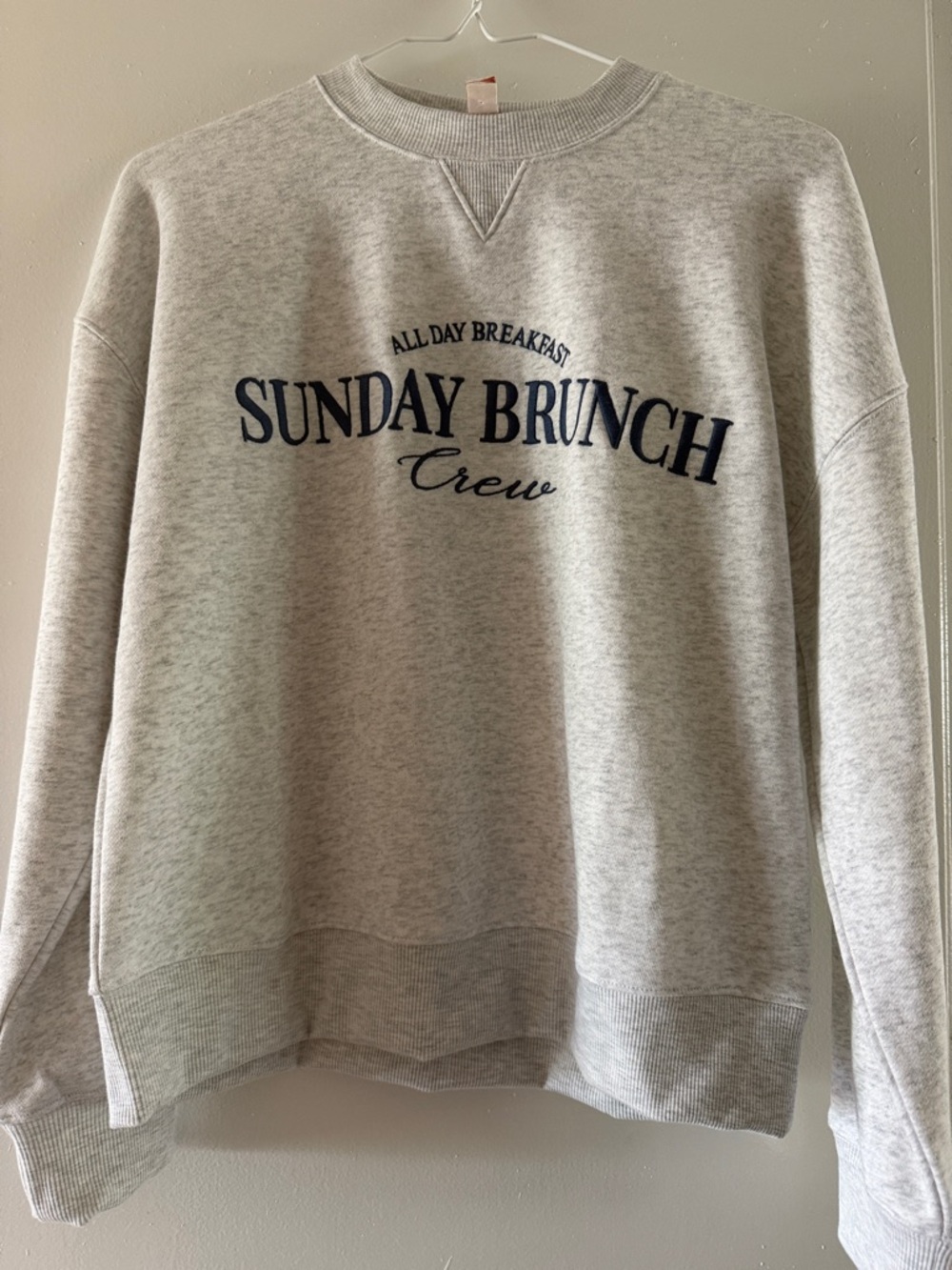 Sunday Brunch Crew Sweatshirt - Light Gray